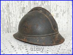 Casque adrian M-15 artillerie jus grenier poilu 14 18 wwi ww1
