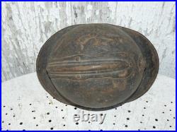 Casque adrian M-15 infanterie jus grenier impacté poilu 14 18 wwi ww1