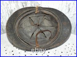 Casque adrian M-15 infanterie jus grenier impacté poilu 14 18 wwi ww1