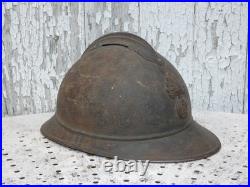 Casque adrian M-15 infanterie jus grenier poilu 14 18 wwi ww1