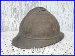 Casque adrian M-15 infanterie jus grenier poilu 14 18 wwi ww1