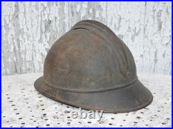 Casque adrian M-15 infanterie jus grenier poilu 14 18 wwi ww1