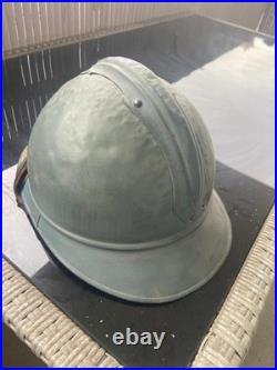 Casque adrian artilleur 1915 ww1 avec plaque et jugulaire