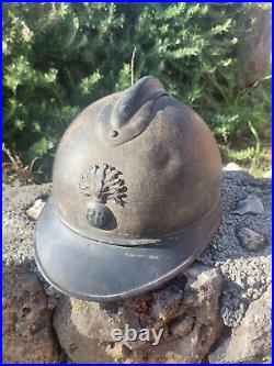 Casque adrian de poilu 14 18 Infanterie complet ww1