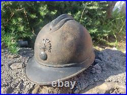 Casque adrian de poilu 14 18 Infanterie complet ww1