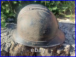 Casque adrian de poilu 14 18 Infanterie complet ww1