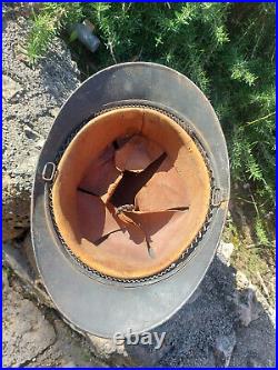 Casque adrian de poilu 14 18 Infanterie complet ww1