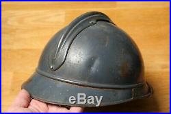 Casque adrian modéle 1915 bleu horizon WWI 14 18 no casque allemand