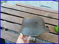 Casque allemand model 16 WW1complet