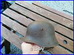Casque allemand model 16 WW1complet