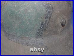 Casque camouflage allemand ww1. M-16/M-17. Size 64. Liner. Named