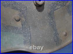 Casque camouflage allemand ww1. M-16/M-17. Size 64. Liner. Named