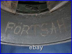 Casque camouflage allemand ww1. M-16/M-17. Size 64. Liner. Named