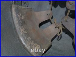 Casque camouflage allemand ww1. M-16/M-17. Size 64. Liner. Named