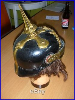 Casque officier Bavarois pickelhaube, helmet sthalhelm