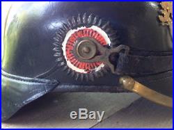 Casque pointe PRUSSE RESERVE original 1GM WW1 spiked helmet pickelhaube SUPERB