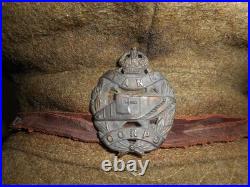 Casquette Troupe Anglaise Mle 1905 Tankiste Datee 1917