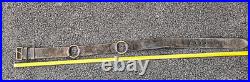 Ceinturon 2 anneaux 1845 cavalerie cuir noir retourné 98cm