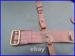 Ceinturon Baudrier Porte Sabre Sam Brown Belt GB 14-18 Original Cavalerie Ww1