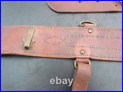 Ceinturon Baudrier Porte Sabre Sam Brown Belt GB 14-18 Original Cavalerie Ww1