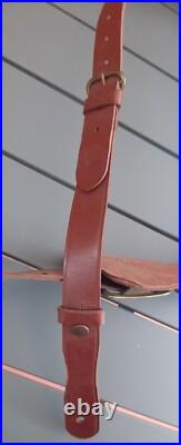 Ceinturon cuir XXL porte sabre Mle 1918 Baudrier Officier Français ORIGINAL SUP