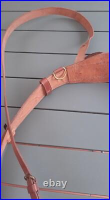Ceinturon cuir XXL porte sabre Mle 1918 Baudrier Officier Français ORIGINAL SUP