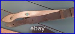 Ceinturon cuir XXXL porte sabre Mle 1918 Baudrier Officier Français ORIGINAL SUP
