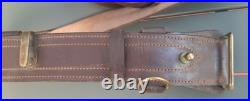 Ceinturon cuir XXXL porte sabre Mle 1918 Baudrier Officier Français ORIGINAL SUP