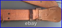 Ceinturon cuir XXXL porte sabre Mle 1918 Baudrier Officier Français ORIGINAL SUP