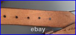 Ceinturon cuir XXXL porte sabre Mle 1918 Baudrier Officier Français ORIGINAL SUP