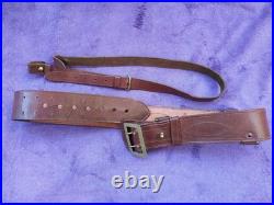 Ceinturon d'officier français avec baudrier WW1 et WW2