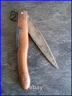 Couteau ww1 coupe du rasoir lézard barge tarry le vengeur 1915