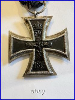 Croix de Fer 2e Classe 1914 WW1 Originale + Ruban Eisernes Kreuz EK2