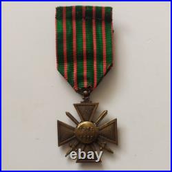 Croix de guerre d'un soldat de 1914 1918 argent