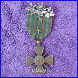 Croix de guerre de Henri CETTE du 342emerégiment d'infanterie 1914