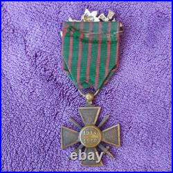 Croix de guerre de Henri CETTE du 342emerégiment d'infanterie 1914