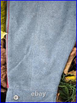 Culotte troupe montée artillerie bleu horizon date 1918 ww1 originale T bon état