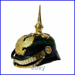 De Collection Allemand Cuir Pickelhaube Casque Impérial Officer S Grade Prussien