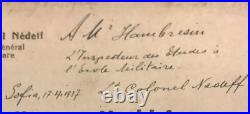 Dedicacé Lt-COLONEL NEDEFF opérations Macédoine. L'épopée de Doïran 1915 1918
