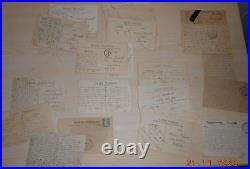 Documents WW1 livret plan de verdun +44 cartes postales écrites par le soldat