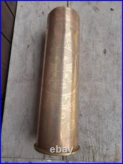 Douille Gravee Souvenir D Orient 1917 ww1