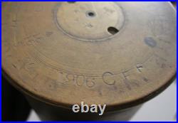 Douille d'obus année 1906 de canon Ordnance QF 18 pounder méga rare cal. 84mm