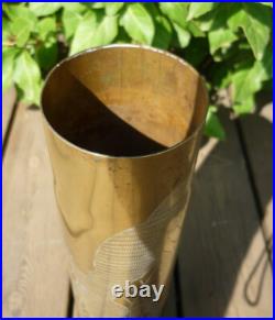 Douille d'obus gravée Femme Joffre Albert 1er