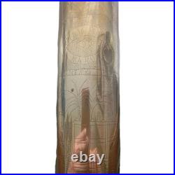 Douille d'obus gravée Meknès 1913 Maroc Trench Art colonial décor Tournant