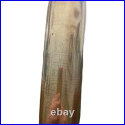 Douille d'obus gravée Meknès 1913 Maroc Trench Art colonial décor Tournant