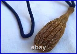 Dragonne Troupes Coloniales ancienne fil d'or Sabre Officier France ORIGINAL