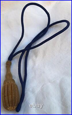 Dragonne Troupes Coloniales ancienne fil d'or Sabre Officier France ORIGINAL