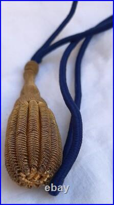 Dragonne Troupes Coloniales ancienne fil d'or Sabre Officier France ORIGINAL