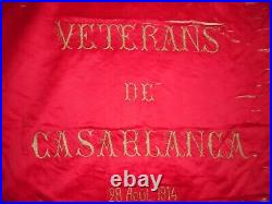 Drapeaux Des Veterans Poilu Et Marocain De Casablanca Du 28 Aout 1914