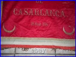 Drapeaux Des Veterans Poilu Et Marocain De Casablanca Du 28 Aout 1914